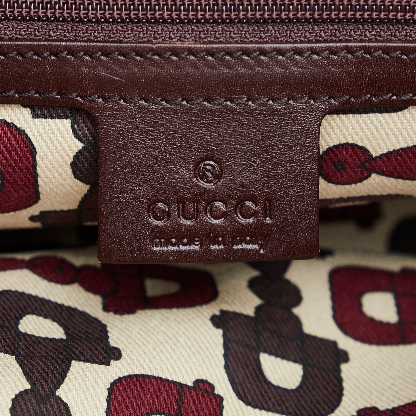 Brown Gucci Guccissima Punch Tote Bag