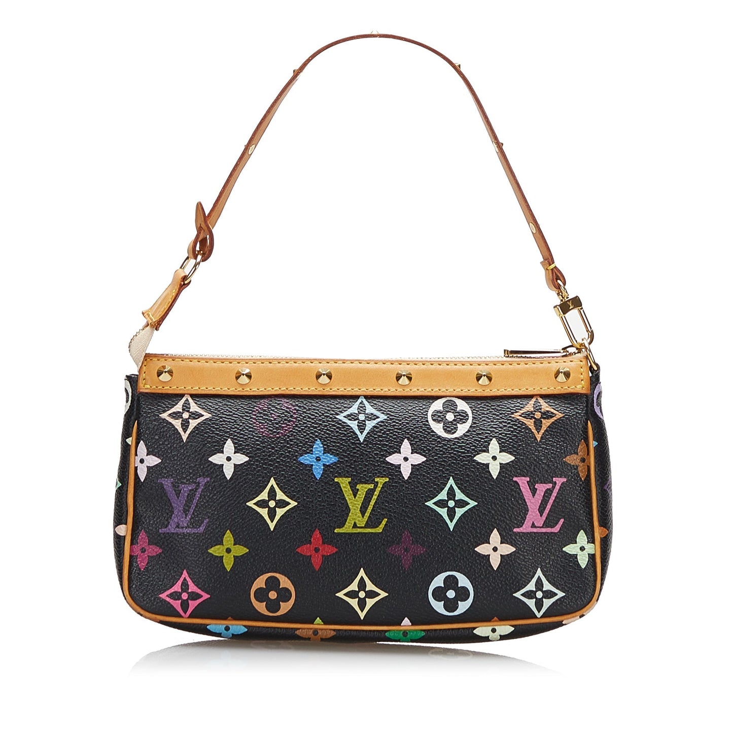 SALE Louis Vuitton Pochette Accessoires Black Multicolor Monogram