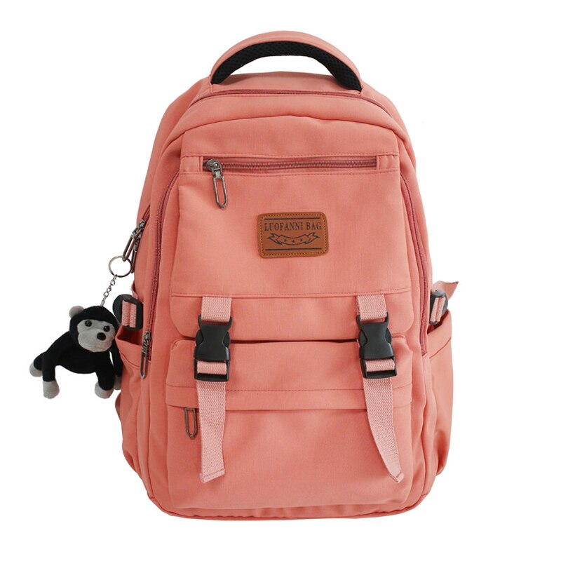 Gothslove Black Backpack for College Students School Backpacks Laptop Waterproof Backpack Teens Travel Nylon Bookbags