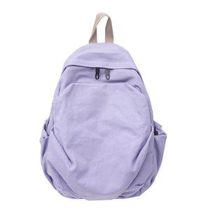 Gothslove Canvas Aesthetic Black Backpack Womens School Backpacks Travel Backpack Schoolbags for Teenager Girls Bookbags