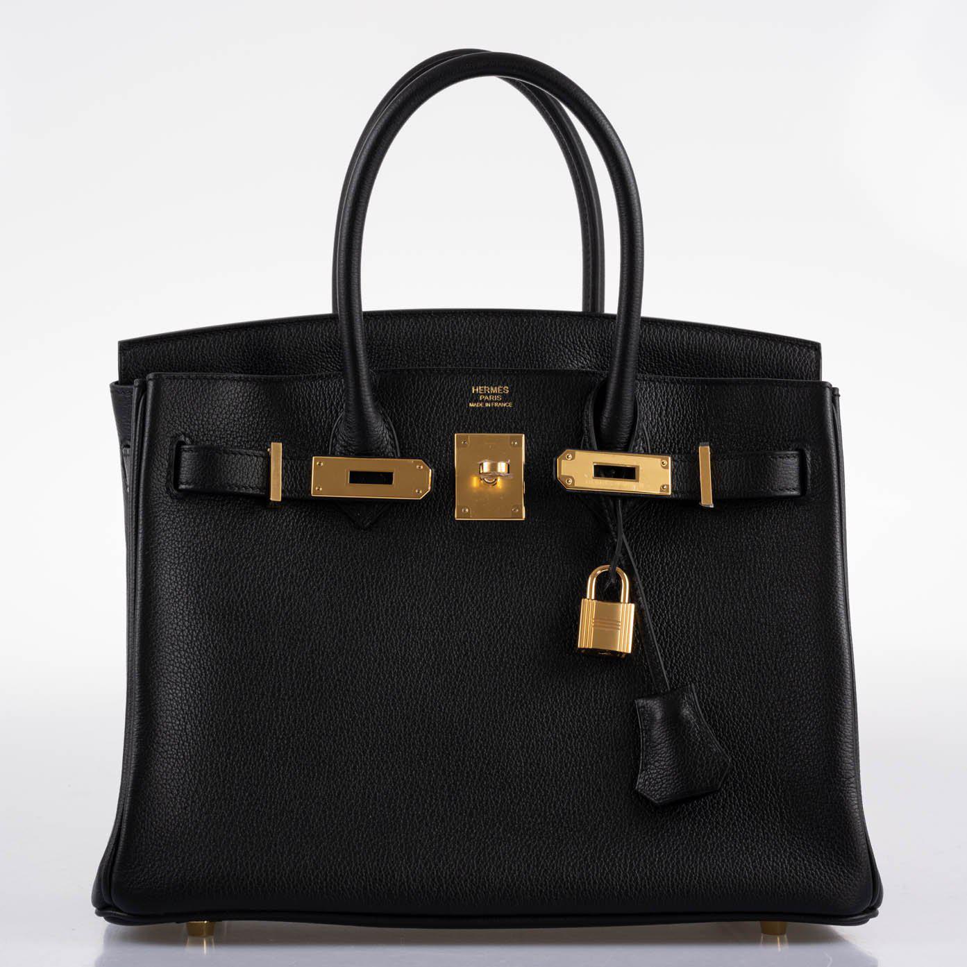 Hermes Birkin 30 Black Navillo Taurillon Leather Gold Hardware - 2020, Y