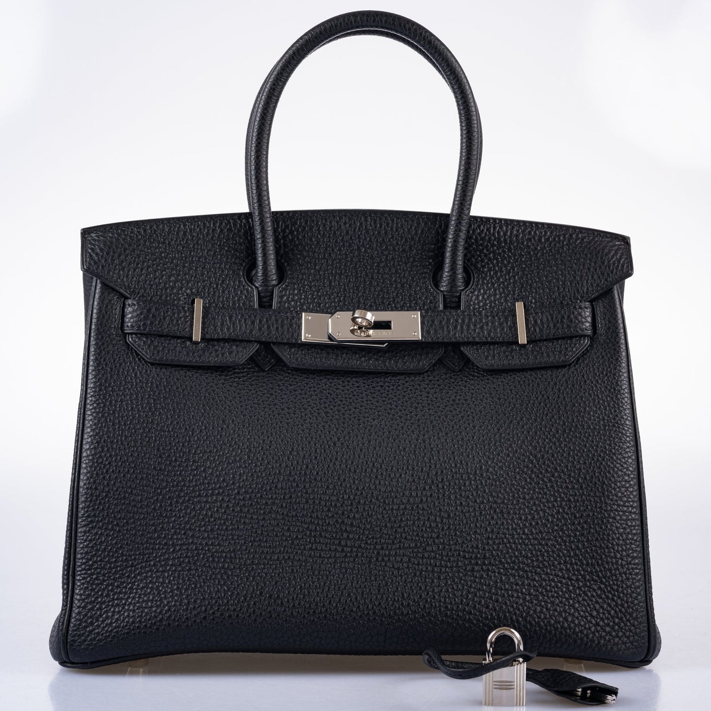 Hermes Birkin 30 Black Togo and Orange H Palladium Hardware