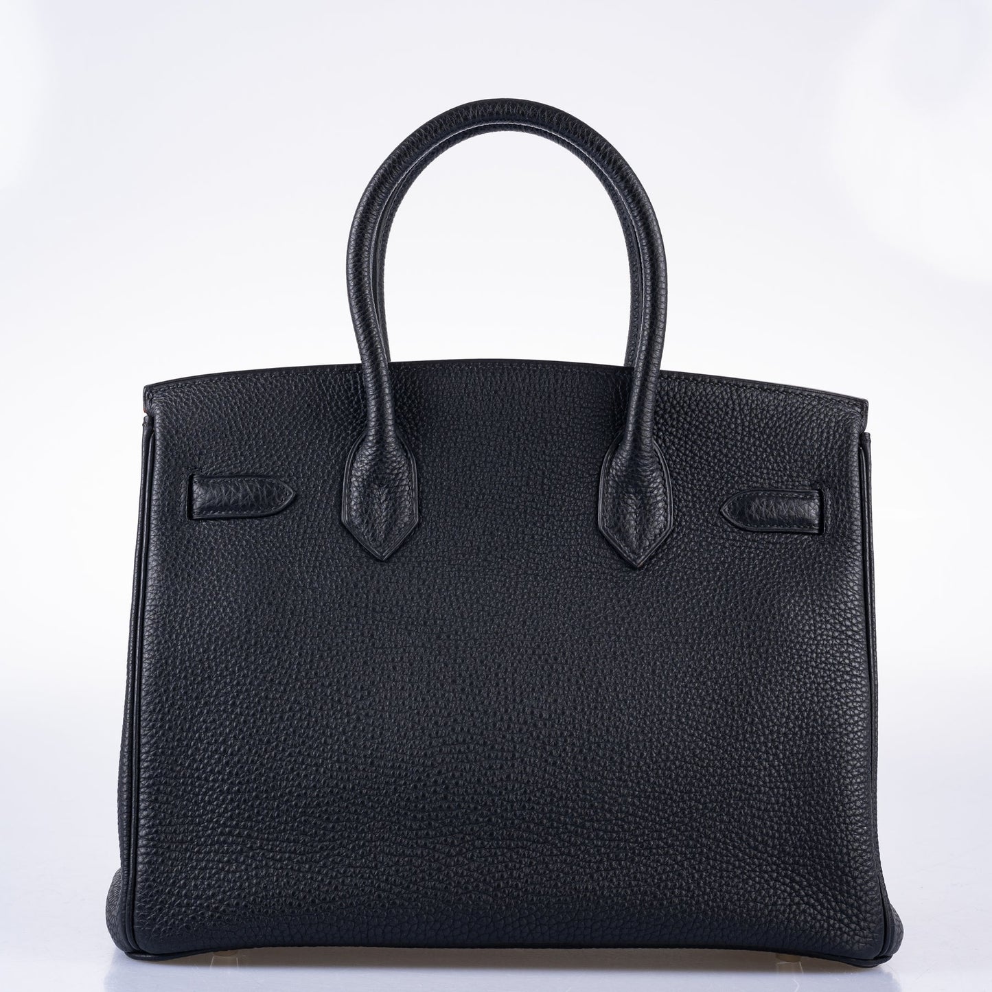 Hermes Birkin 30 Black Togo and Orange H Palladium Hardware