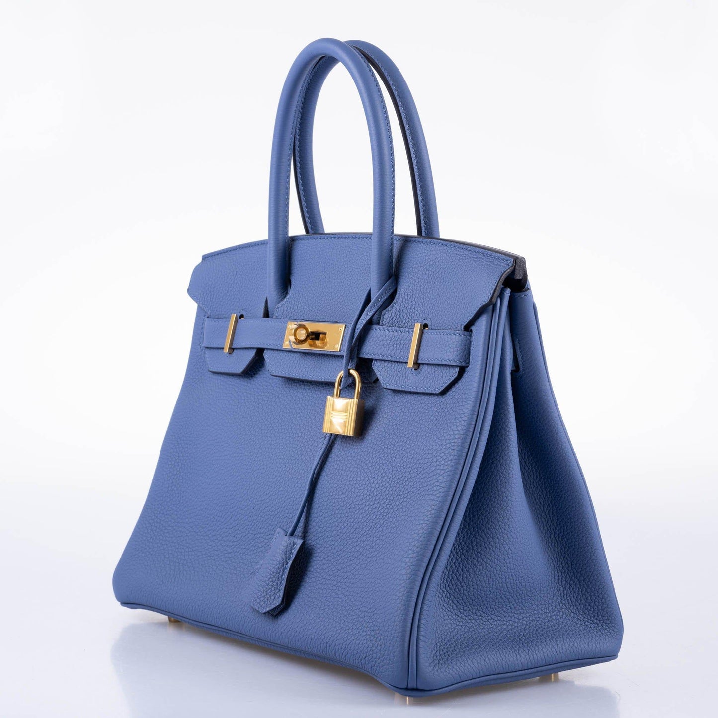 Hermes Birkin 30 Blue Brighton Clemence with Gold Hardware - 2018, C