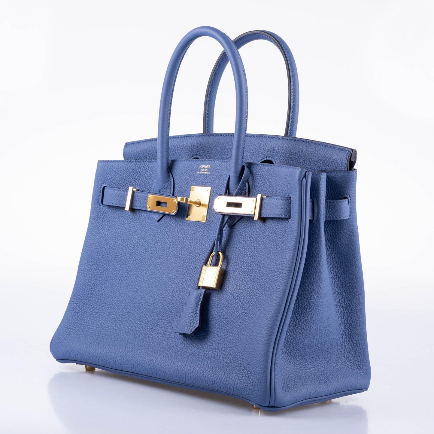 Hermes Birkin 30 Blue Brighton Clemence with Gold Hardware - 2018, C