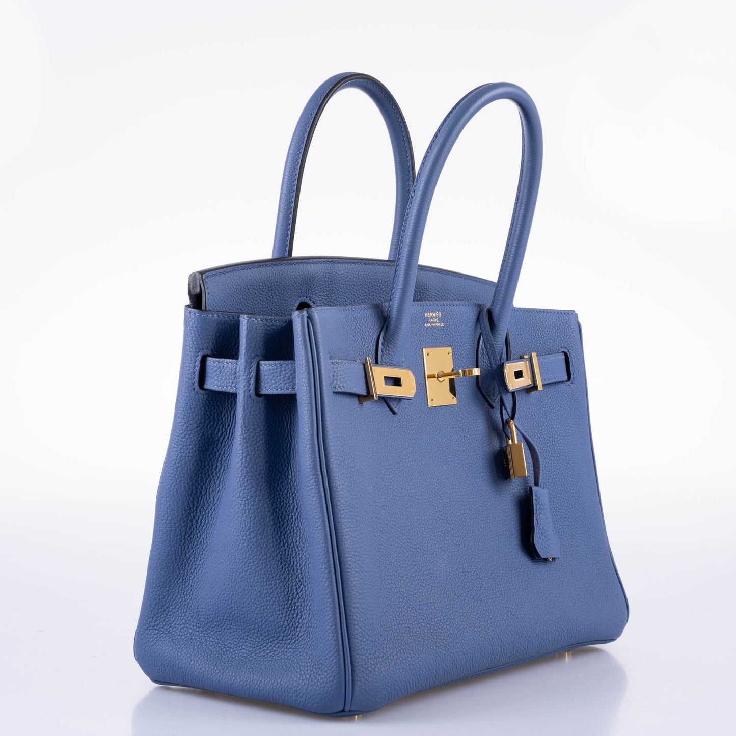 Hermes Birkin 30 Blue Brighton Togo with Gold Hardware - 2018, C