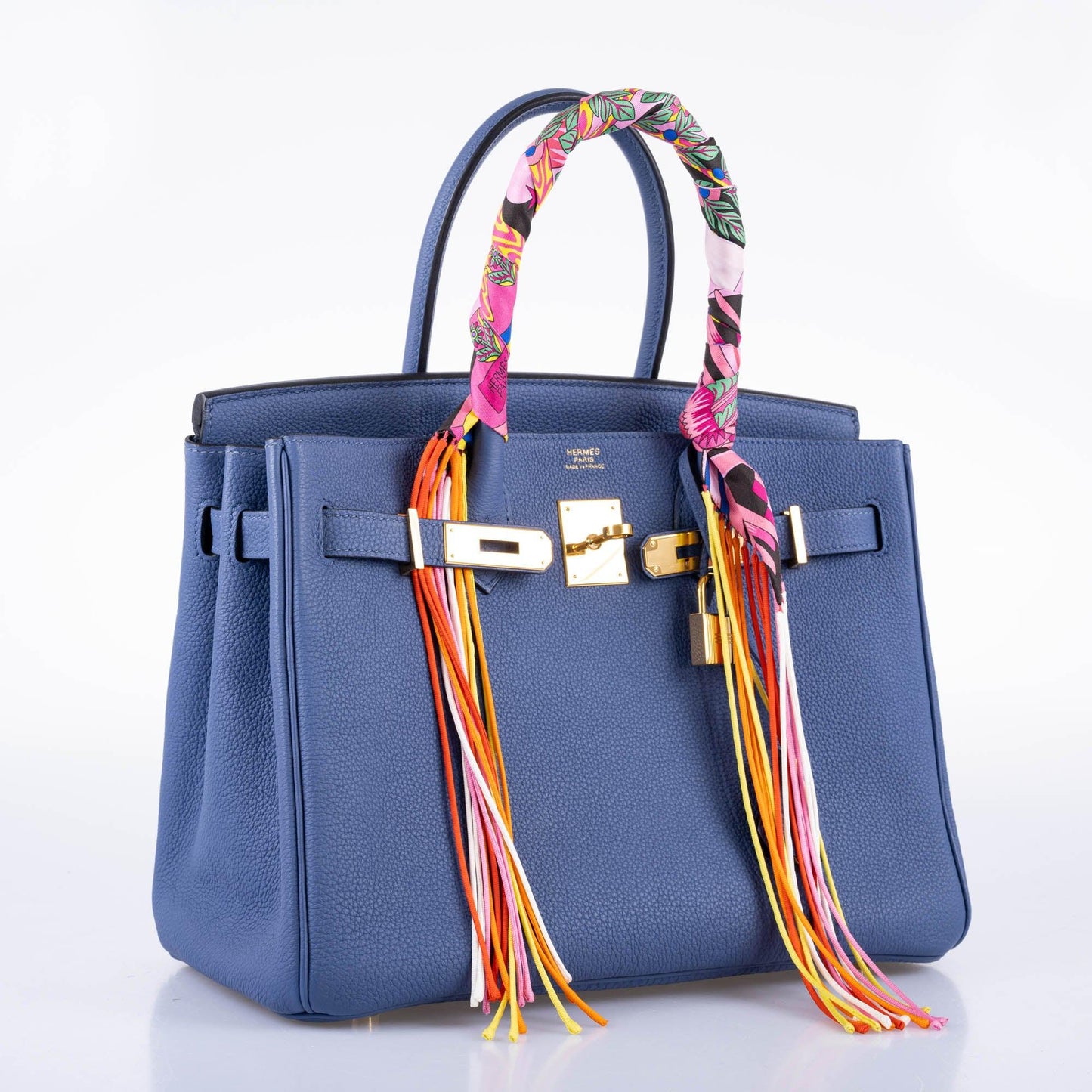 Hermes Birkin 30 Blue Brighton Togo with Gold Hardware - 2018, C