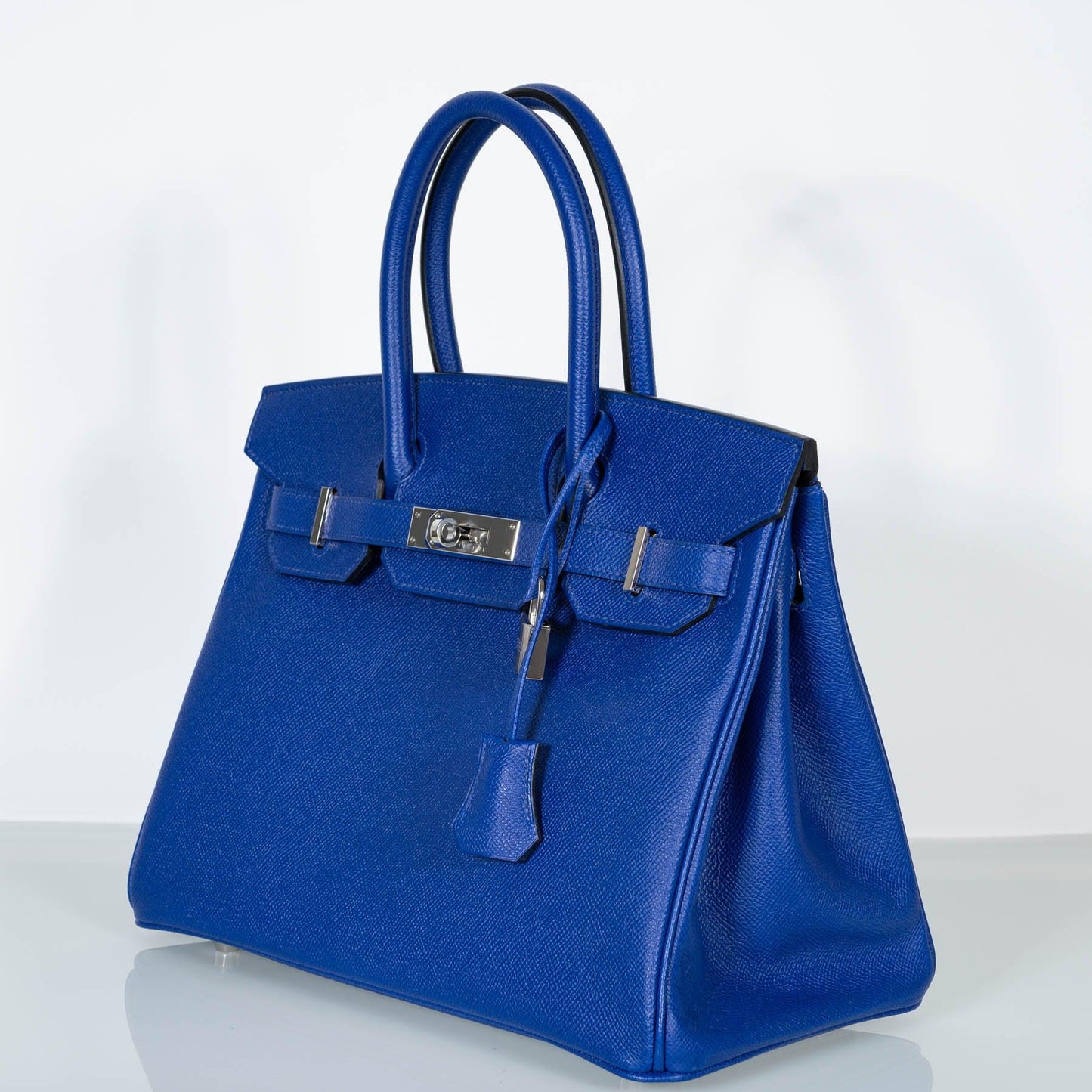 Hermes Birkin 30 Blue Electric Epsom with Palladium Hardware