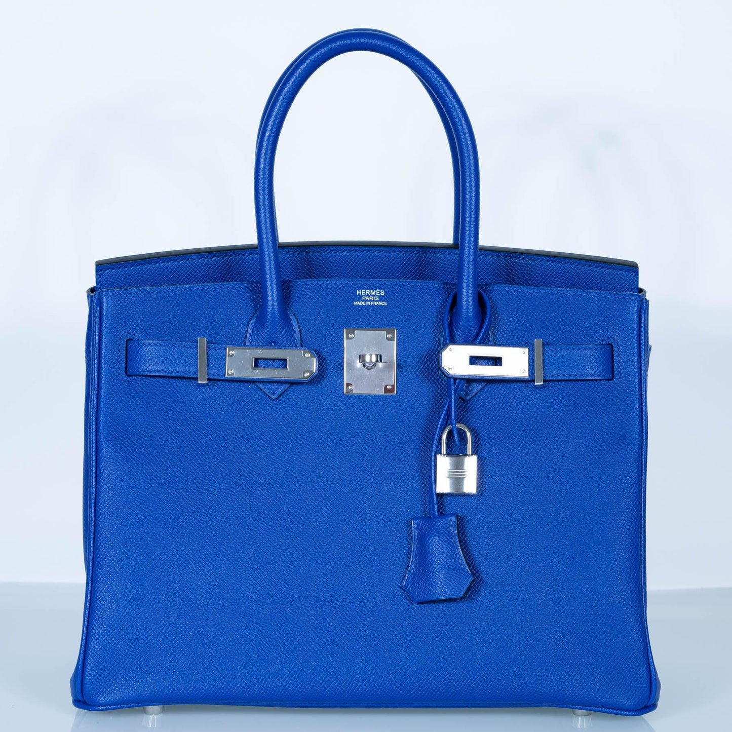 Hermes Birkin 30 Blue Electric Epsom with Palladium Hardware