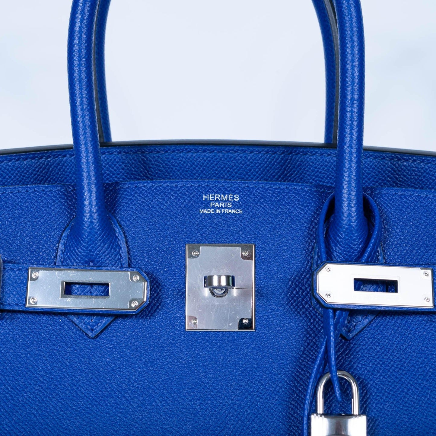 Hermes Birkin 30 Blue Electric Epsom with Palladium Hardware