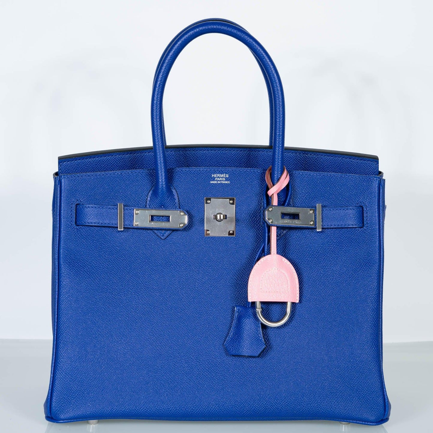 Hermes Birkin 30 Blue Electric Epsom with Palladium Hardware