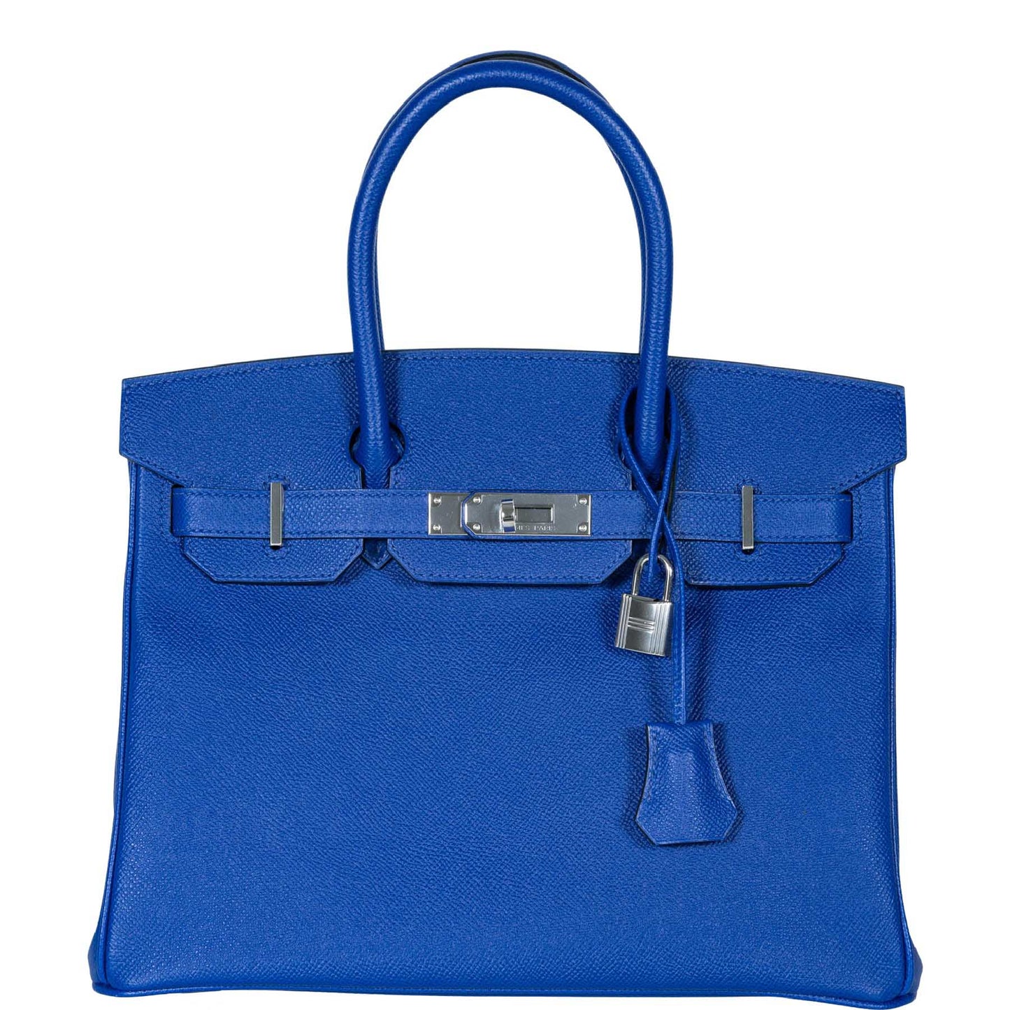 Hermes Birkin 30 Blue Electric Epsom with Palladium Hardware