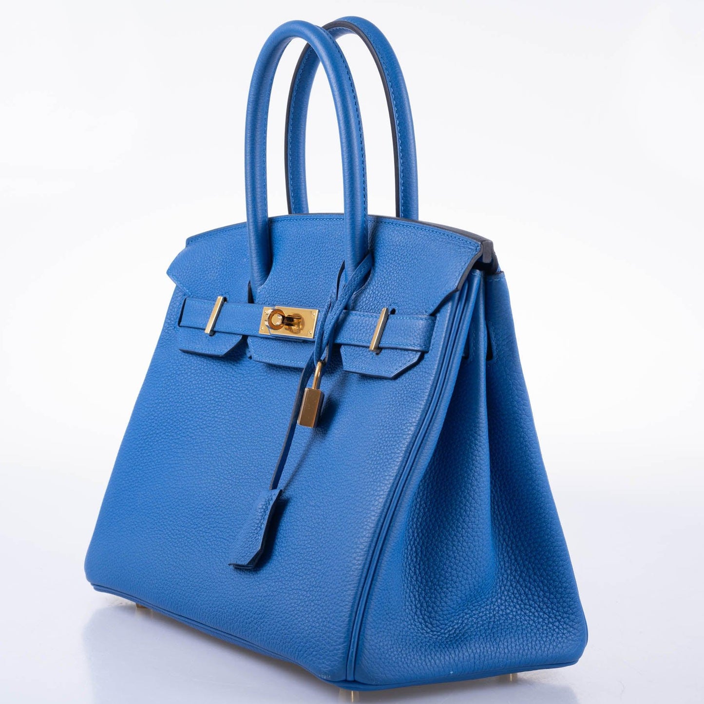 Hermes Birkin 30 Blue Zellige Togo with Gold Hardware