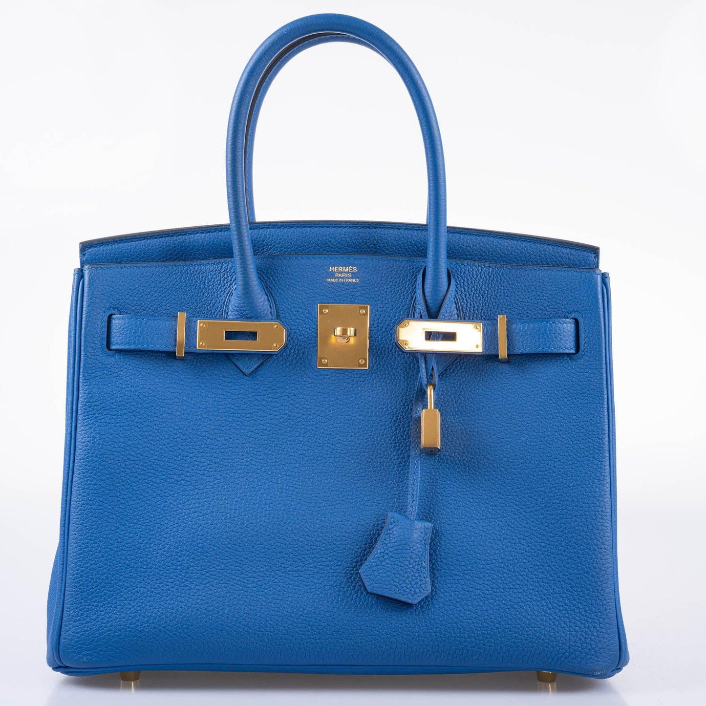 Hermes Birkin 30 Blue Zellige Togo with Gold Hardware