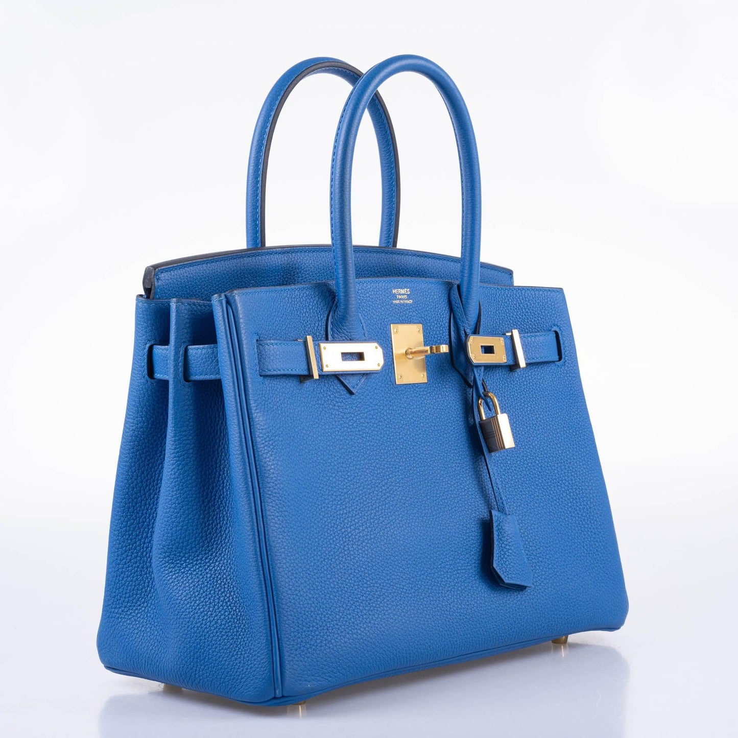 Hermes Birkin 30 Blue Zellige Togo with Gold Hardware