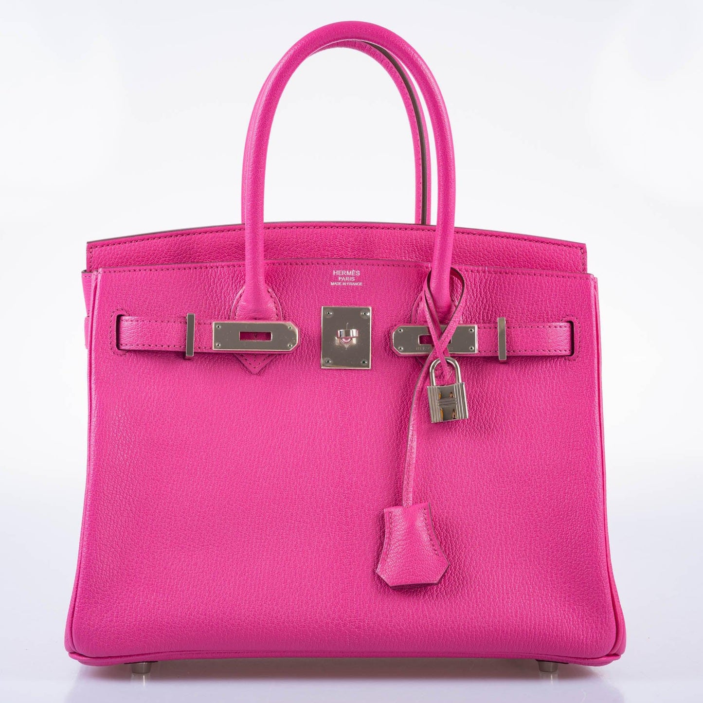 Hermes Birkin 30 Candy Collection Rose Tyrien Chèvre Palladium Hardware