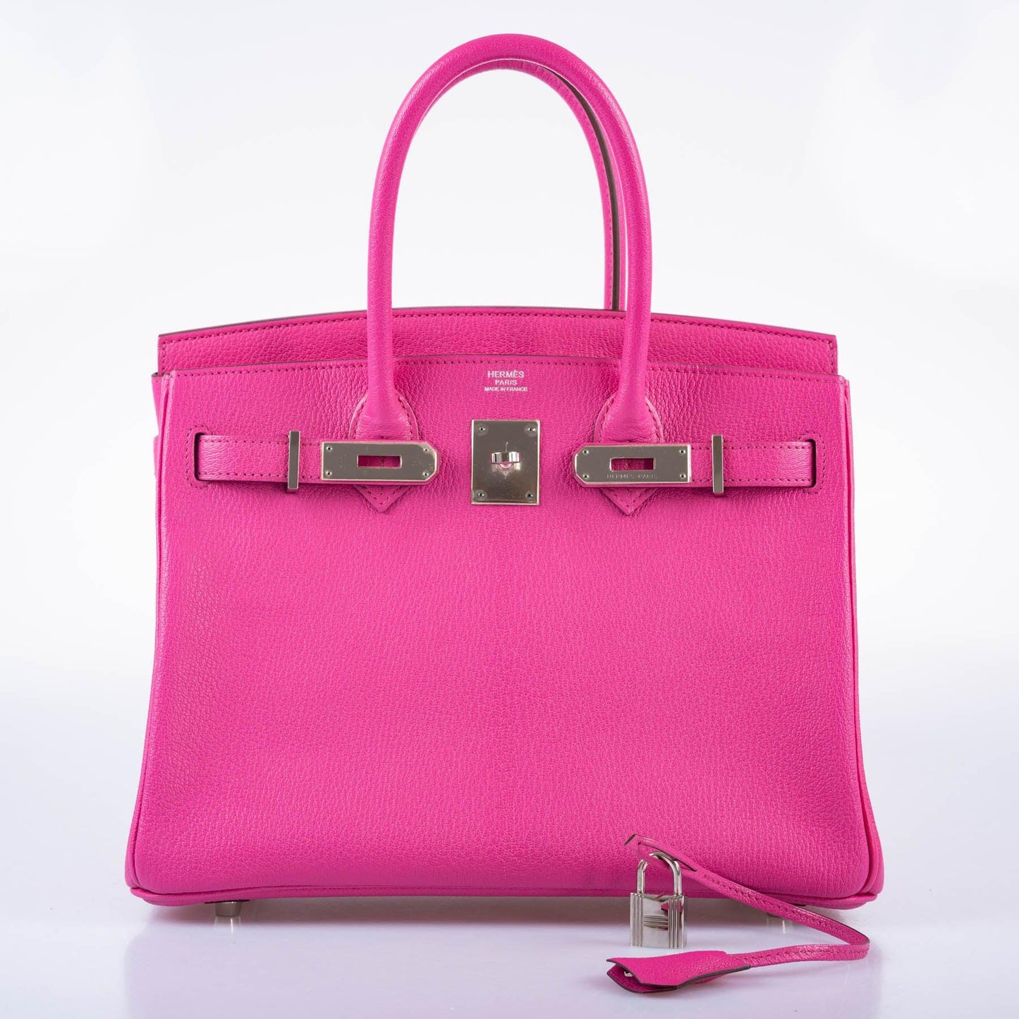 Hermes Birkin 30 Candy Collection Rose Tyrien Chèvre Palladium Hardware