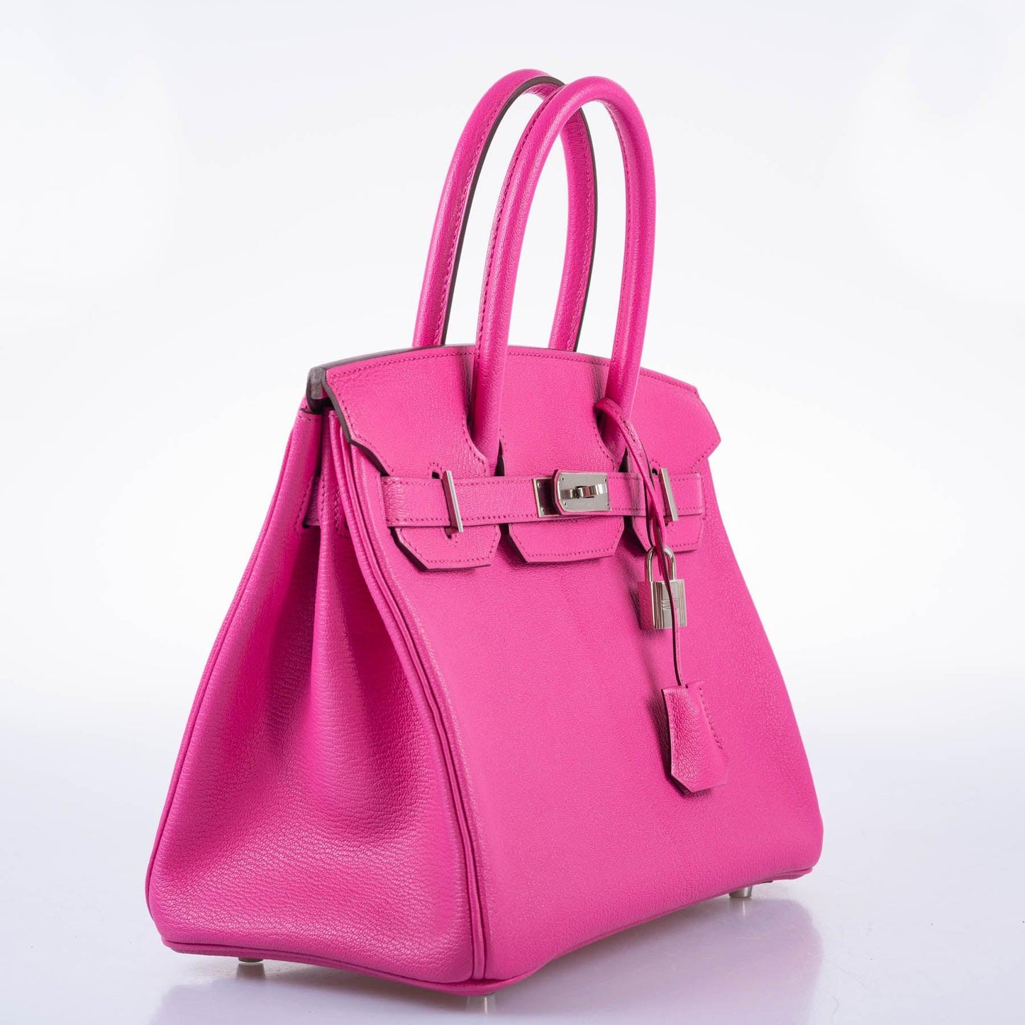 Hermes Birkin 30 Candy Collection Rose Tyrien Chèvre Palladium Hardware