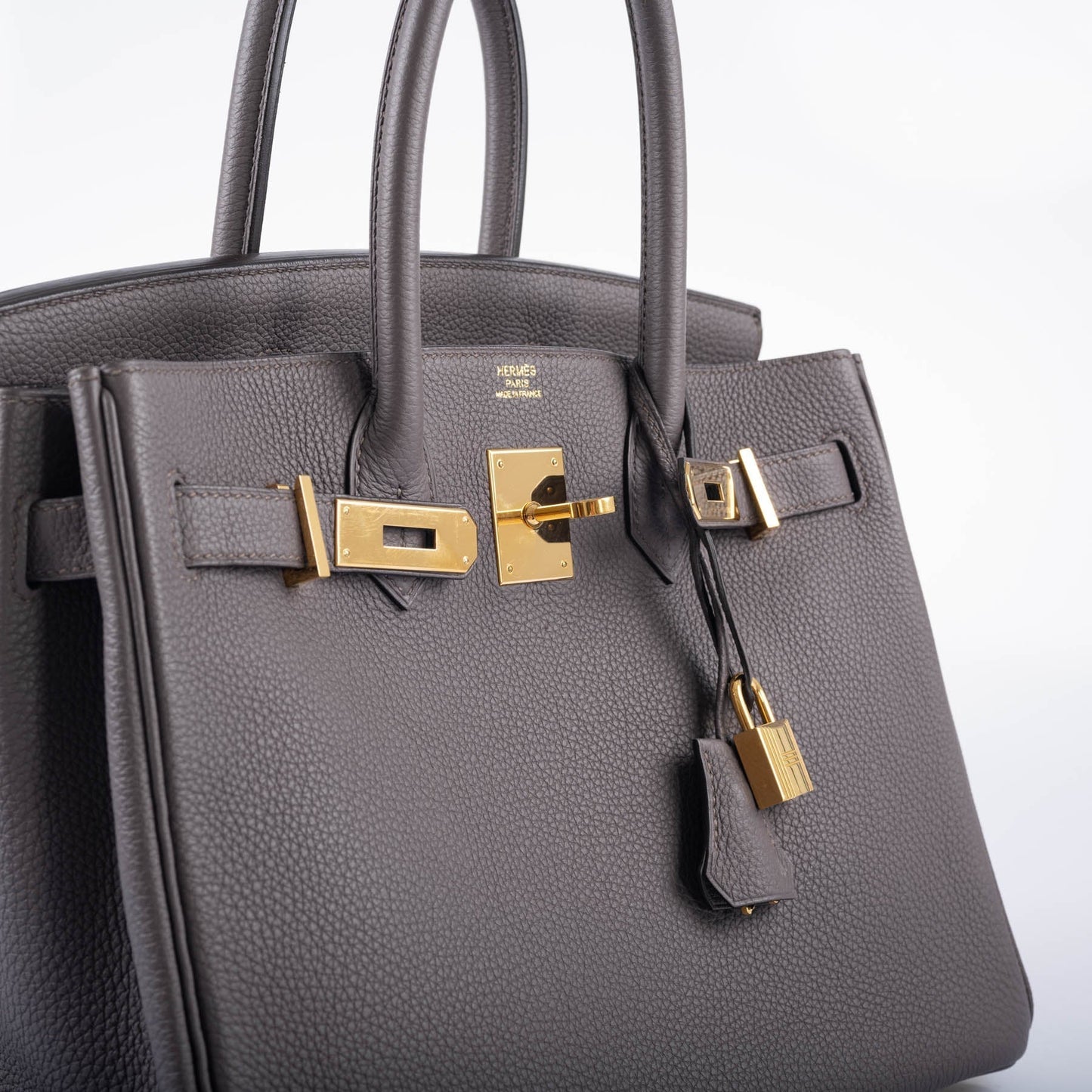 Hermes Birkin 30 Etain Togo with Gold Hardware