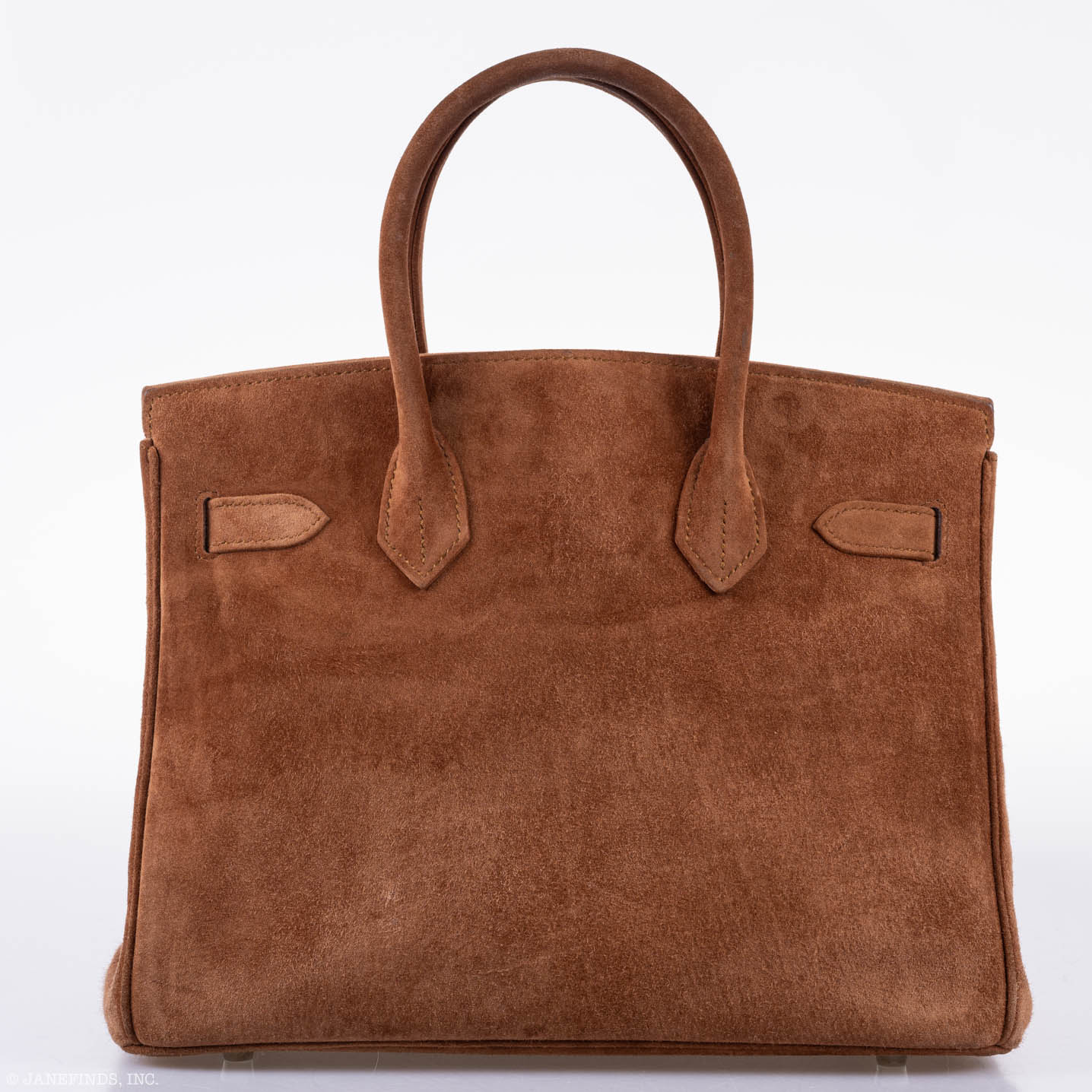 Hermes Birkin 30 Fauve Doblis Suede Palladium Hardware - 2008, L Square