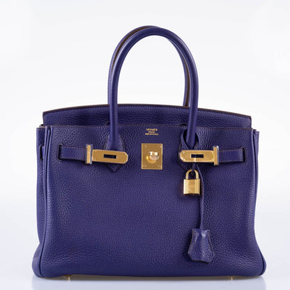 Hermes Birkin 30 Iris Togo with Gold Hardware