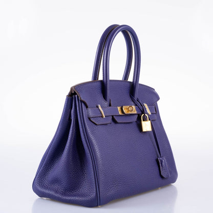 Hermes Birkin 30 Iris Togo with Gold Hardware