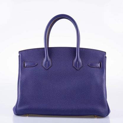 Hermes Birkin 30 Iris Togo with Gold Hardware