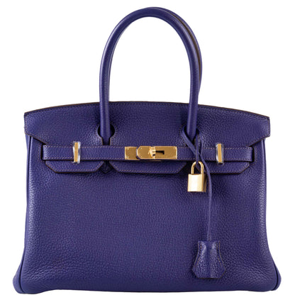 Hermes Birkin 30 Iris Togo with Gold Hardware