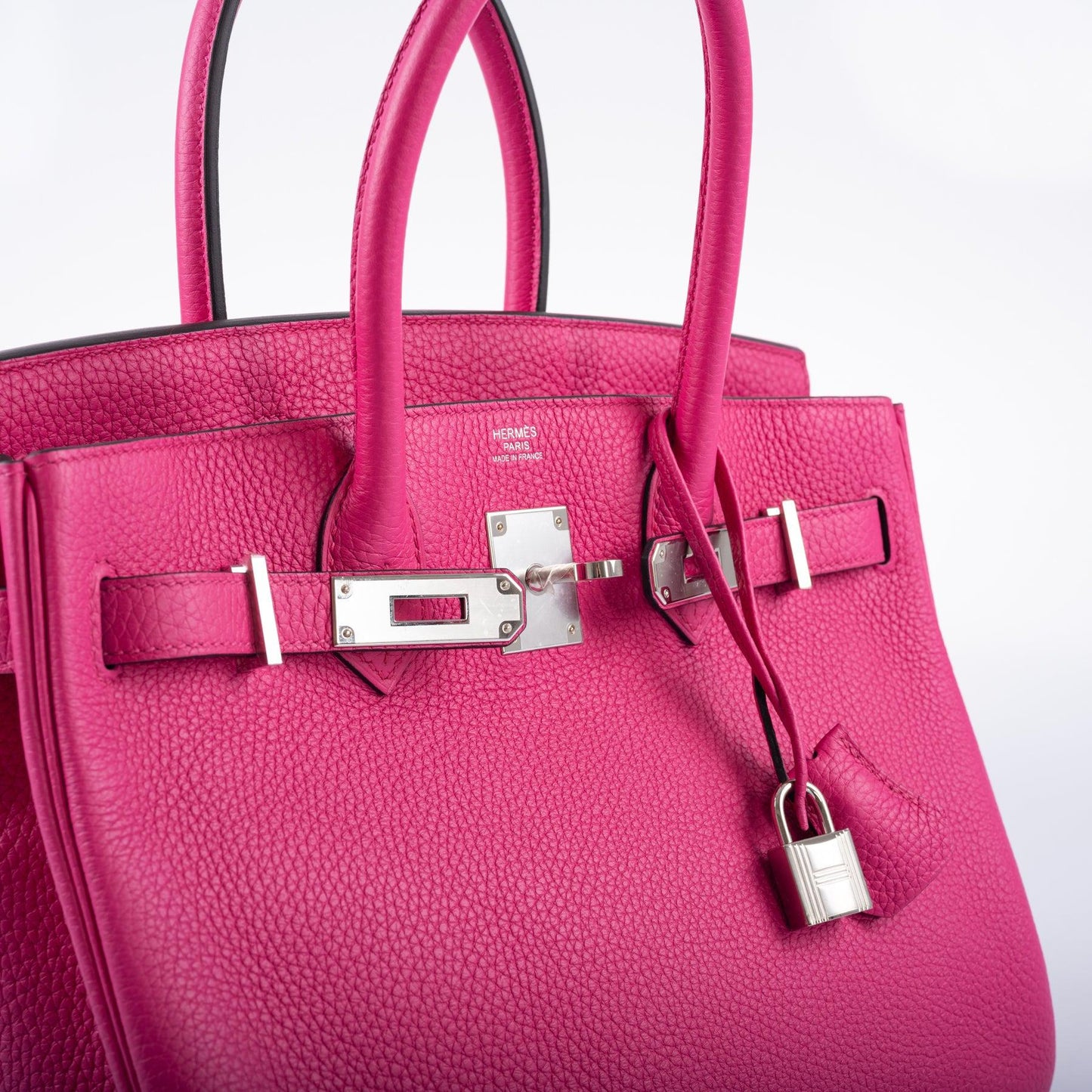 Hermes Birkin 30 Rose Shocking Togo Palladium Hardware