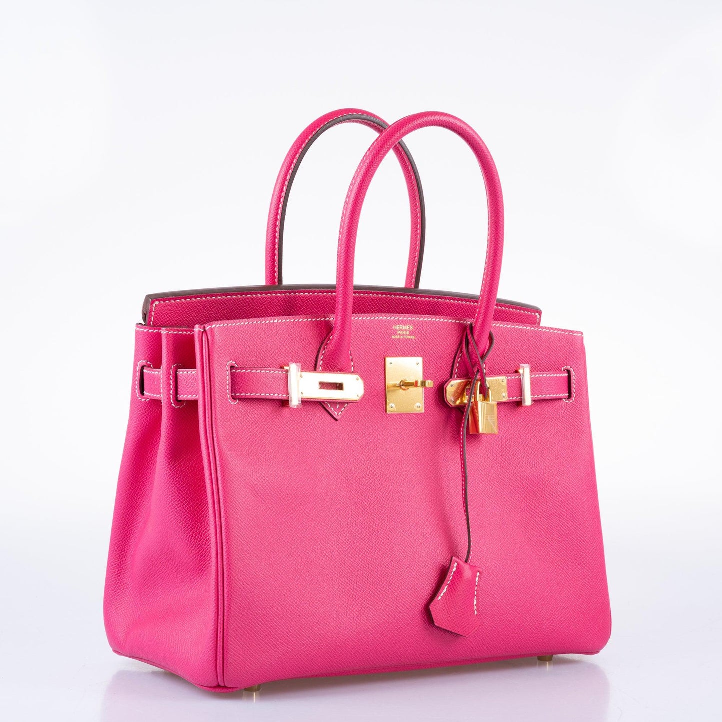 Hermes Birkin 30 Rose Tyrien Epsom Gold Hardware - 2013, Q Square