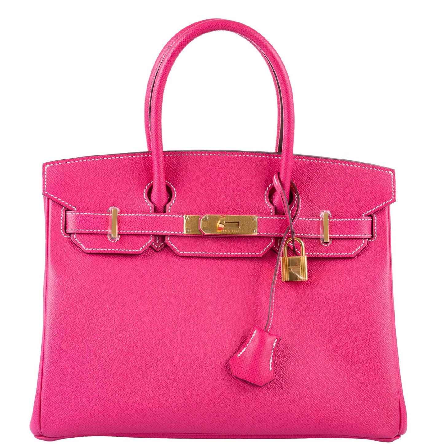 Hermes Birkin 30 Rose Tyrien Epsom Gold Hardware - 2013, Q Square