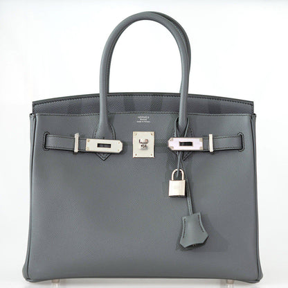 Hermes Birkin 30 Vert Amande Epsom with Palladium Hardware - 2021, Z