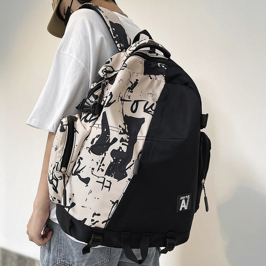 Gothslove School Backpacks Cool Men Graffiti Backpack Camouflage Laptop Book Boy School Bag Women Student Backpack for Colleges