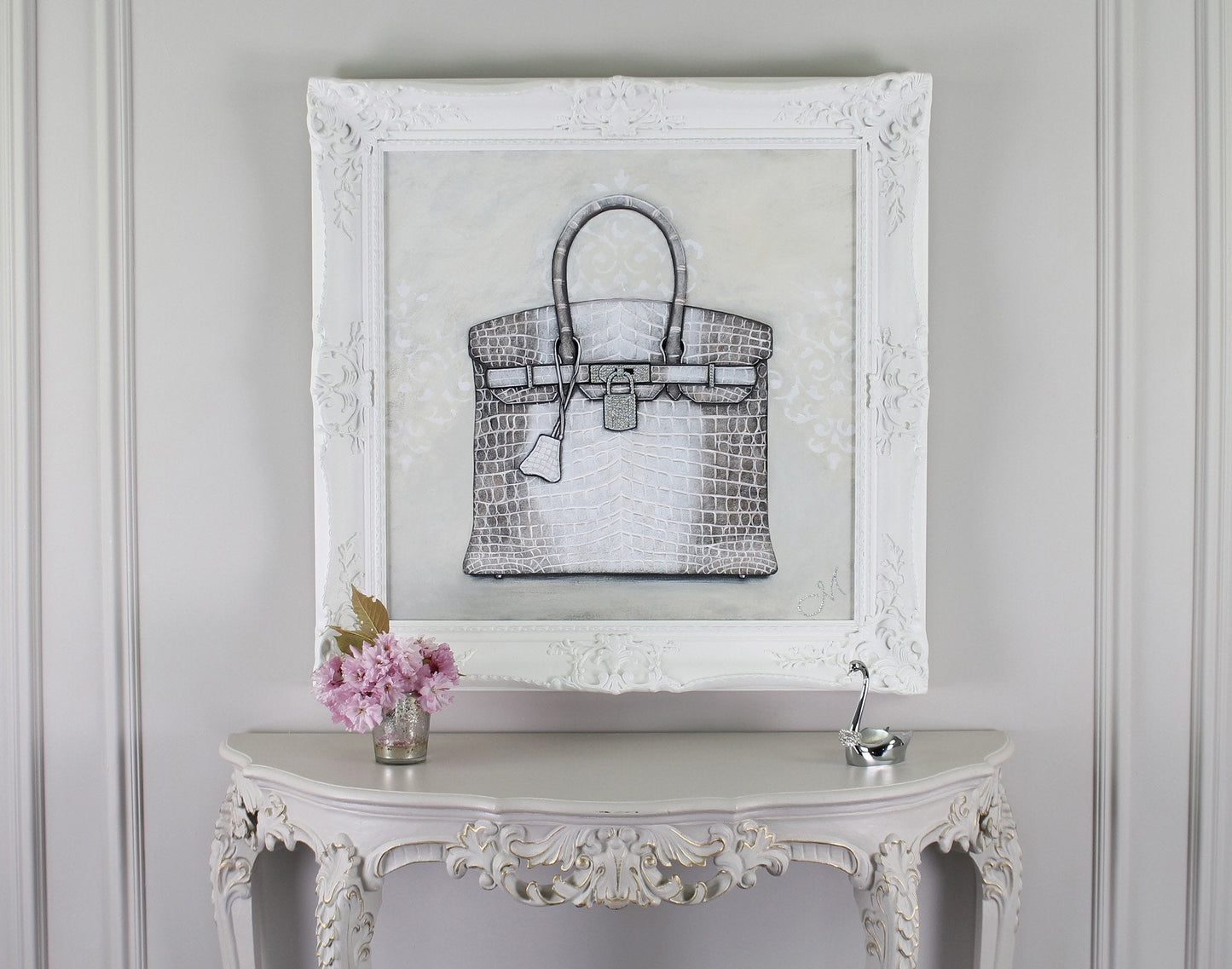 Small Limited Edition Himalayan Hermès Birkin Giclée