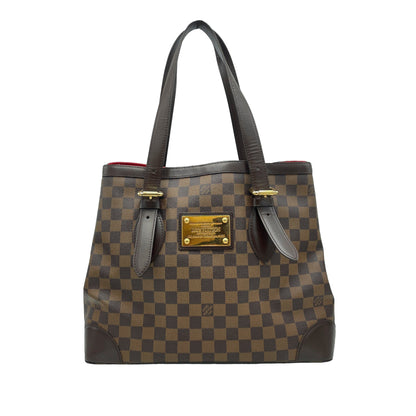 Brown Louis Vuitton Damier Ebene Hampstead MM Tote Bag