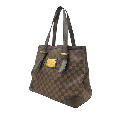 Brown Louis Vuitton Damier Ebene Hampstead MM Tote Bag