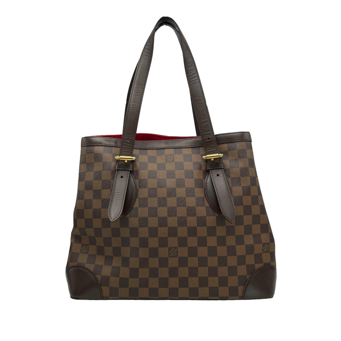 Brown Louis Vuitton Damier Ebene Hampstead MM Tote Bag