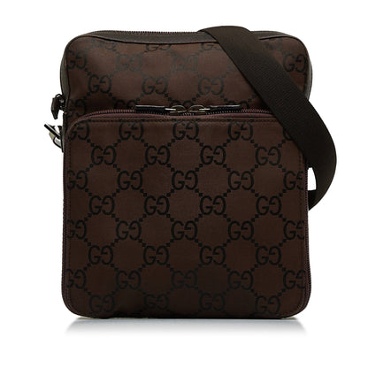 Gucci Crossbody Bag Brown GG Nylon