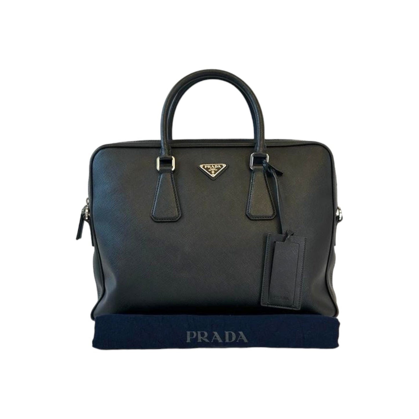 Prada Briefcase Black Leather