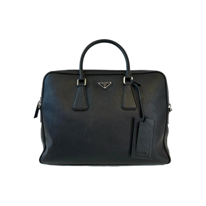 Prada Briefcase Black Leather