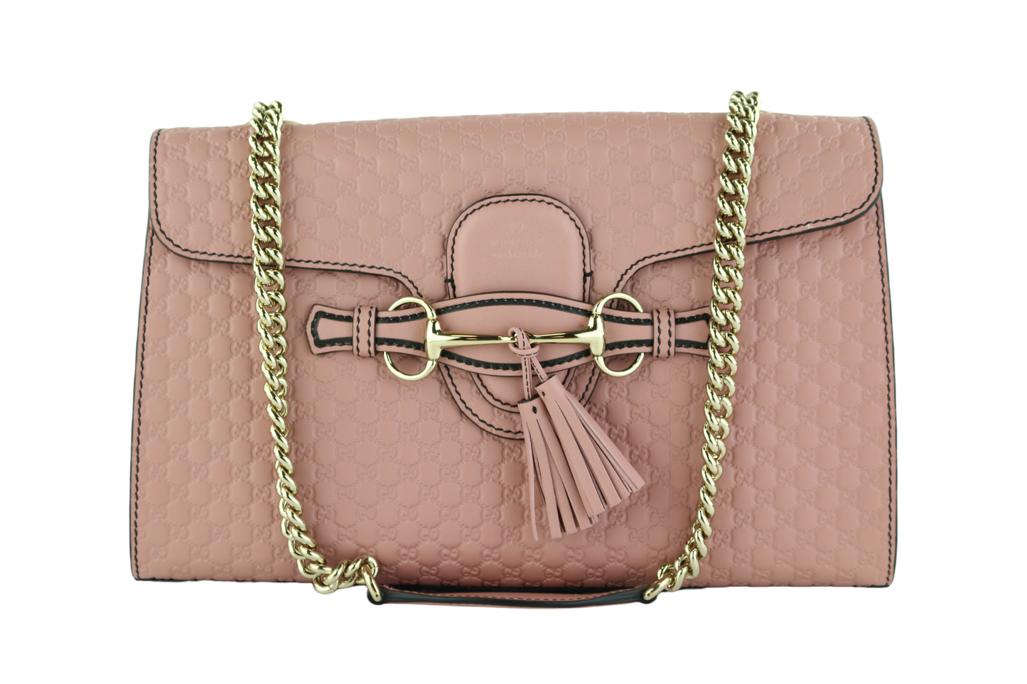 Pink Guccissima Emily Chain Shoulder Bag