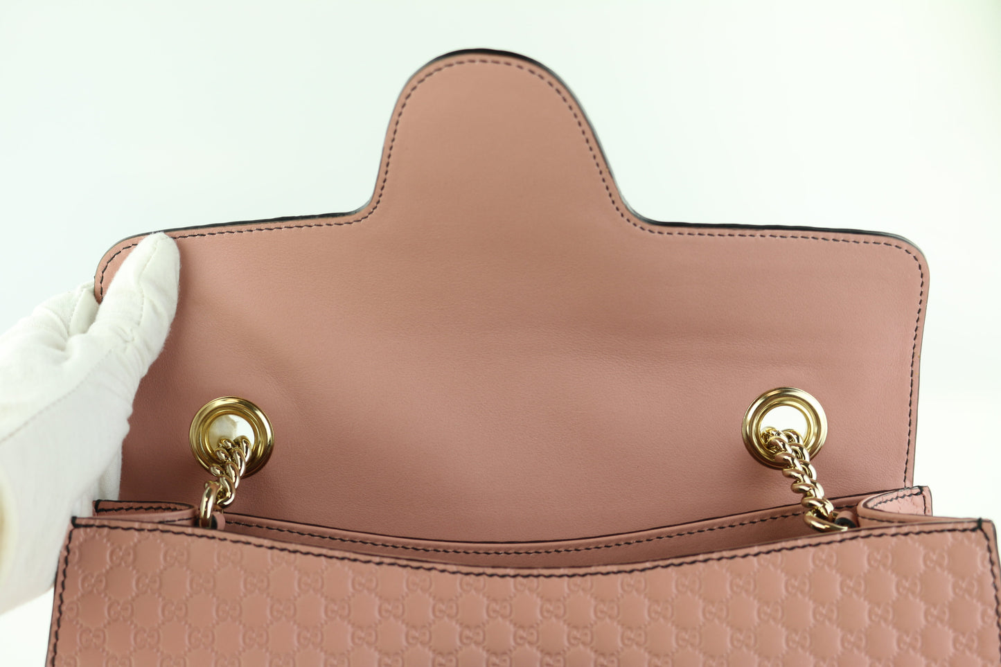 Pink Guccissima Emily Chain Shoulder Bag