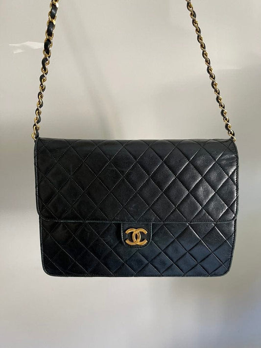 Vintage Black Chanel Flap Bag