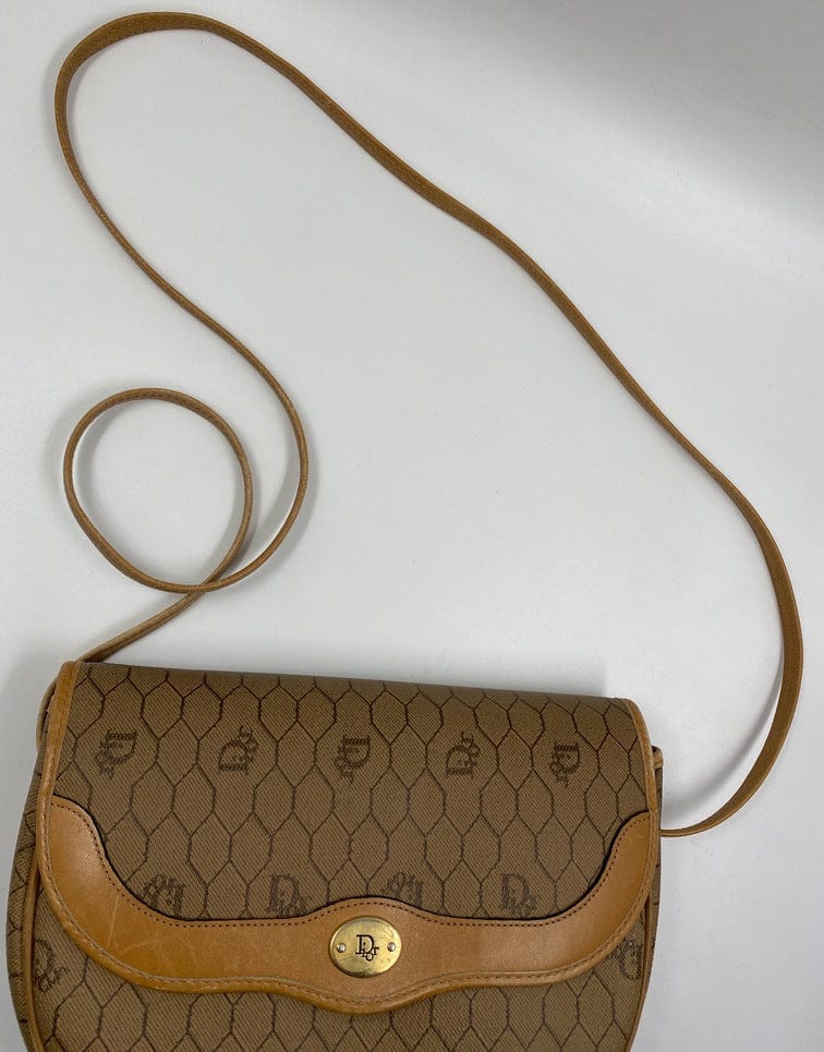 Vintage Dior Honeycomb Crossbody