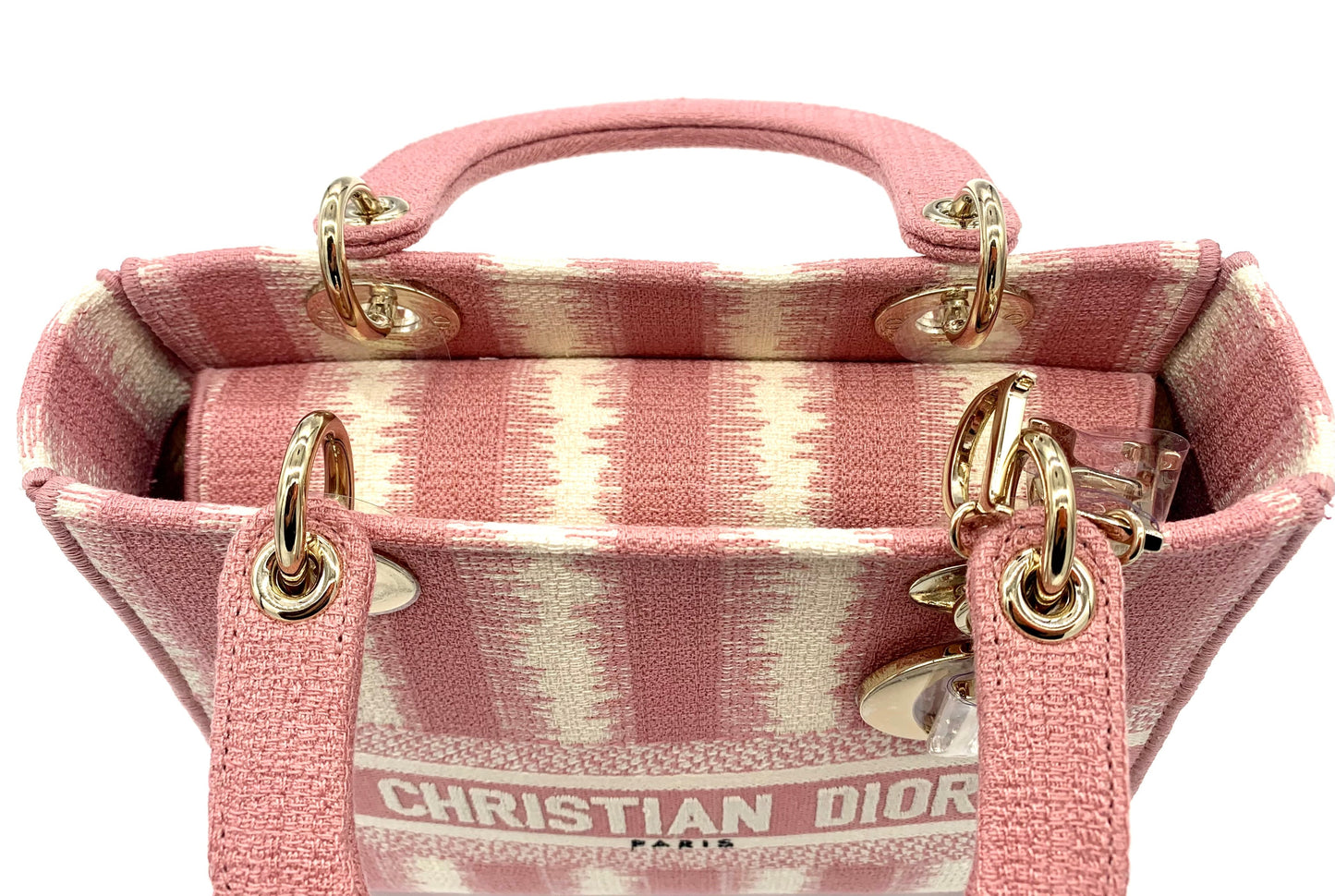 CHRISTIAN DIOR LADY D-LITE PINK MEDIUM BAG