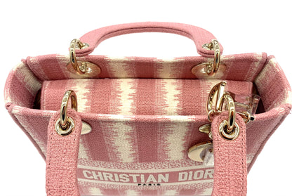 CHRISTIAN DIOR LADY D-LITE PINK MEDIUM BAG