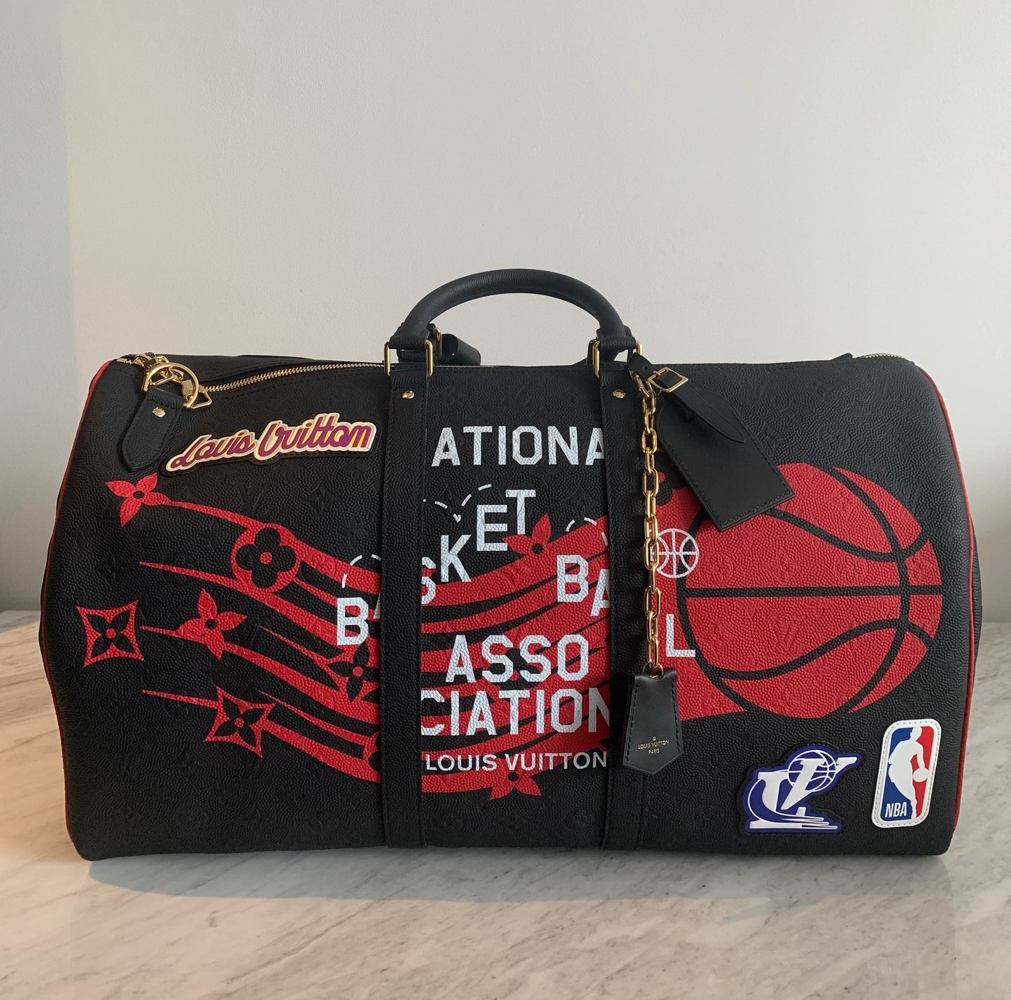 Louis Vuitton X NBA Black 50 Keepall