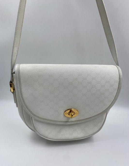 Vintage Gucci Canvas Crossbody Bag