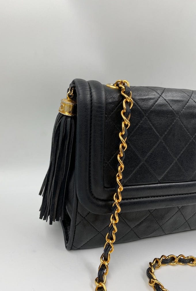 Vintage Chanel Flap Bag w Tassel