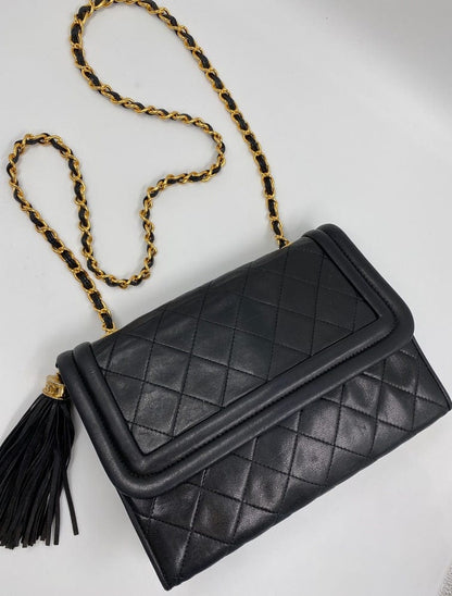 Vintage Chanel Flap Bag w Tassel